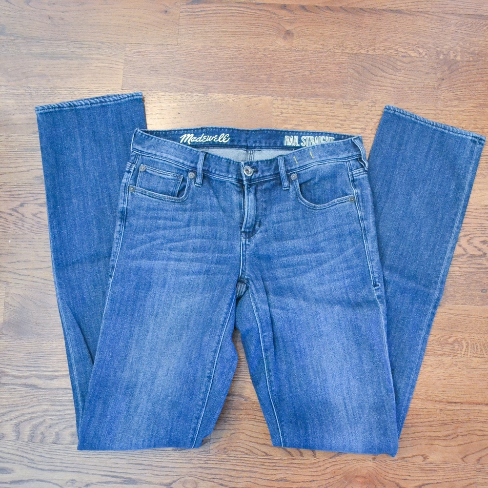 Madewell Rail Straight in medium wash